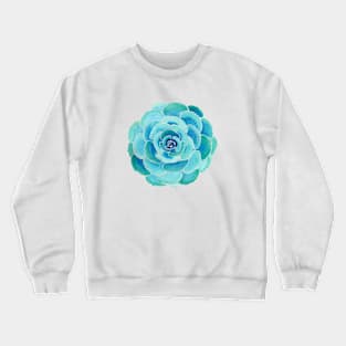 Turquoise Succulent Crewneck Sweatshirt